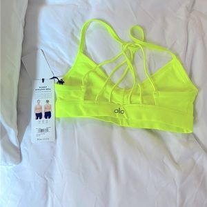 ALO yoga Neon Sports Bra